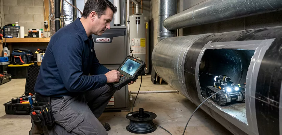 Robotic Duct Inspection in El Paso, TX