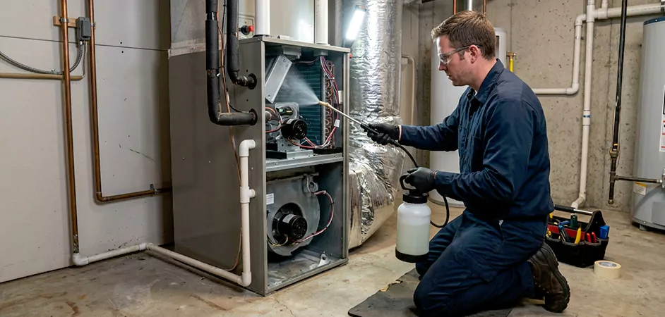 Air Handler Antimicrobial Treatment in El Paso