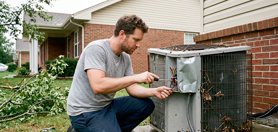 Storm Damage HVAC Restoration in El Paso