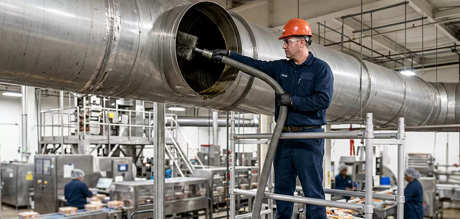 Food Processing Facility Duct Cleaning in El Paso