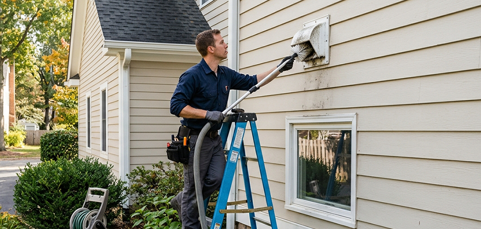Exterior Vent Cap Cleaning in El Paso